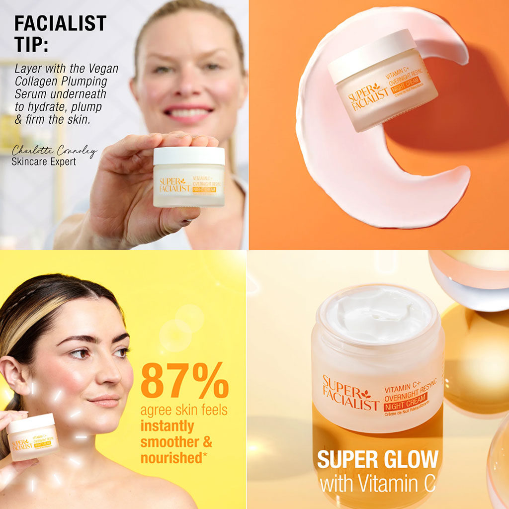 Super Facialist Vitamin C Overnight Resync Super Glow Night Cream
