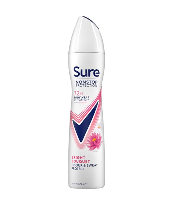 Sure Nonstop Protection 72H Body Heat Bright Bouquet Anti Perspirant Spray
