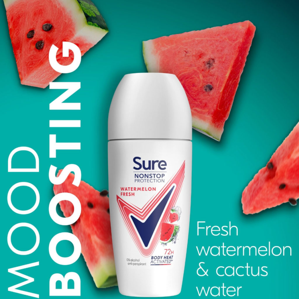 Sure Nonstop Protection Watermelon Fresh Deodorant Roll On