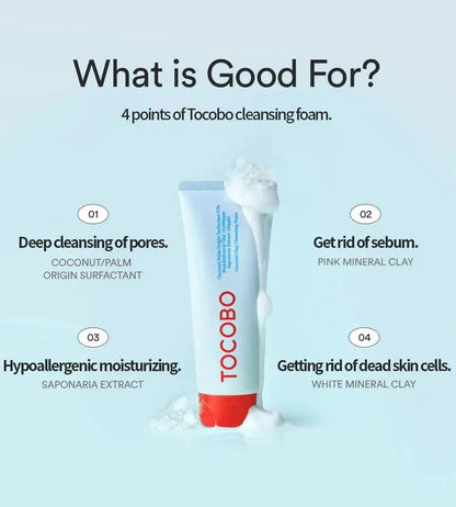 TOCOBO Coconut Clay Cleansing Foam