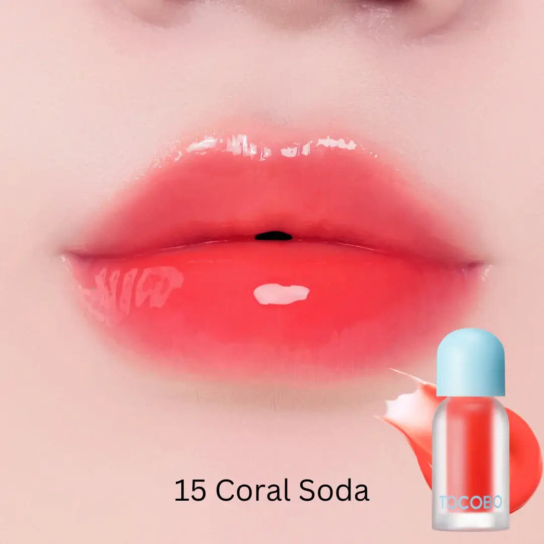 TOCOBO Juicy Berry Plumping Lip Oil 15 Coral Soda