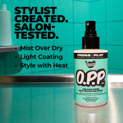 The Doux OPP One Pass Press Heat Protection Spray