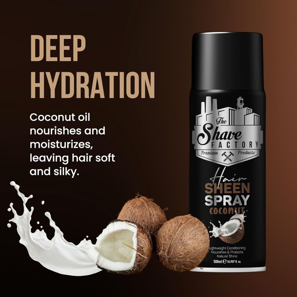 The Shave Factory  Coconut Hair Sheen Spray