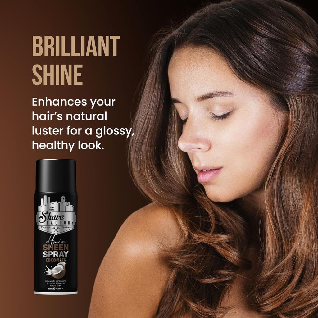 The Shave Factory  Coconut Hair Sheen Spray
