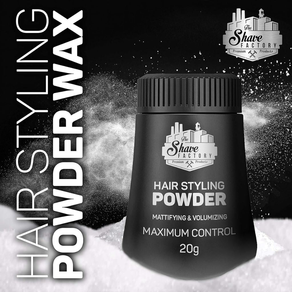 The Shave Factory Mattifying And Volumizing Maximum Control Hair Styling Powder