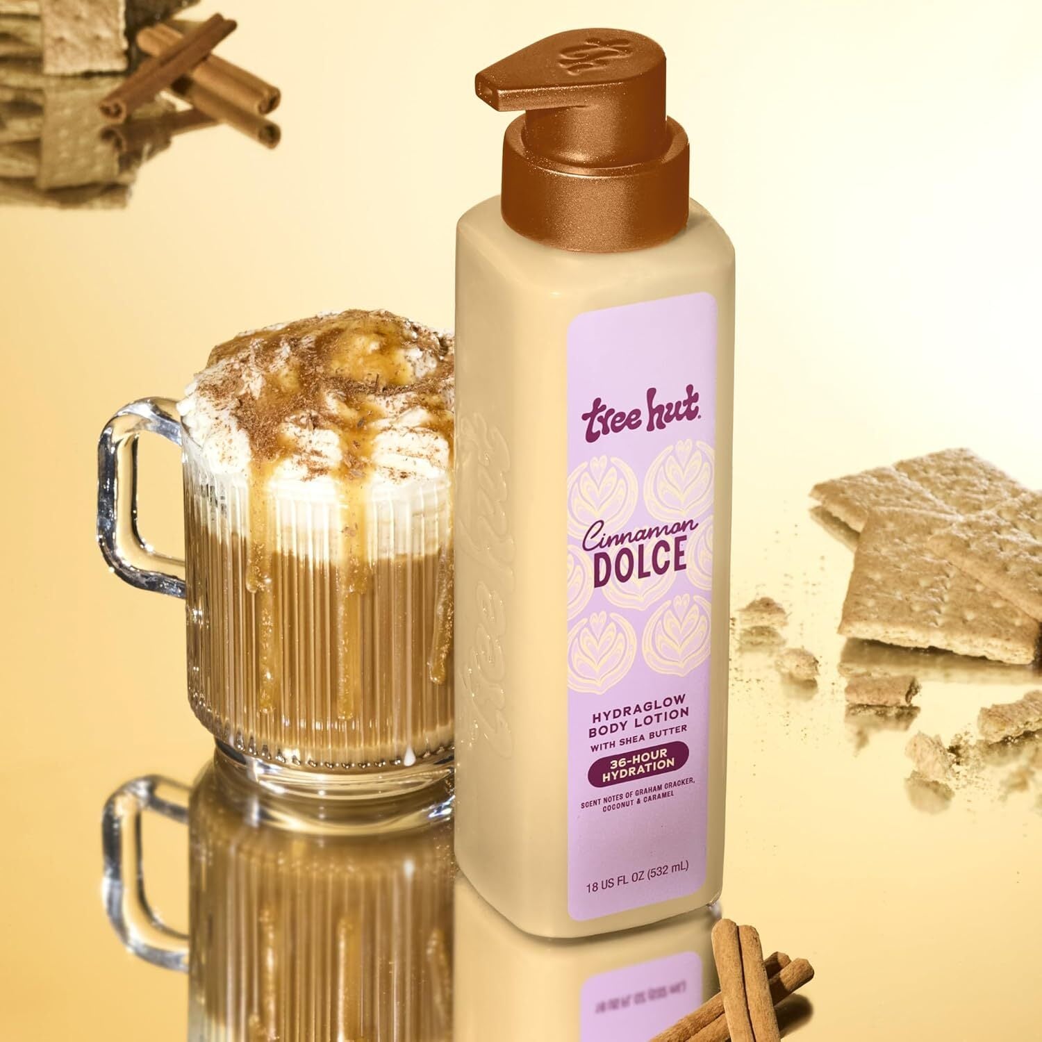Tree Hut Cinnamon Dolce Hydra Glow Body Lotion