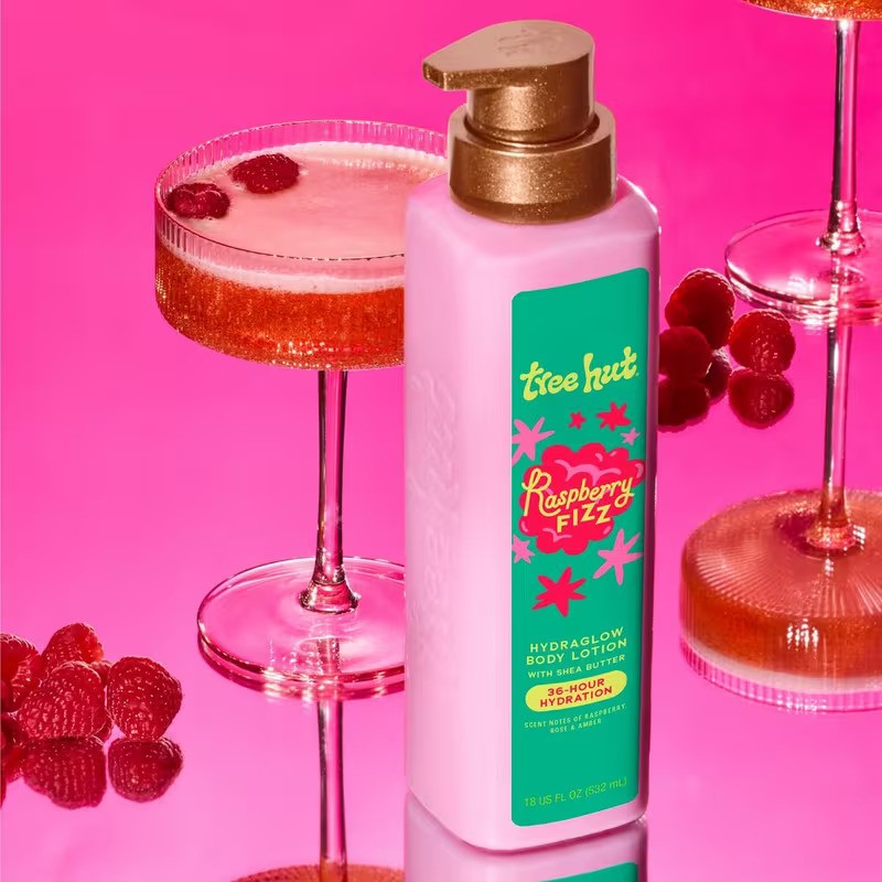 Tree Hut Respberry Fizz Hydra Glow Body Lotion