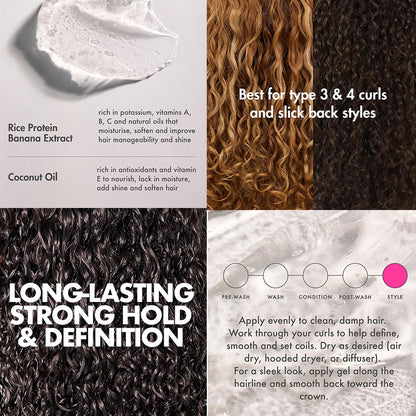 Umberto Giannini Banana Jelly Anti Frizz Strong Hold Styling Gel