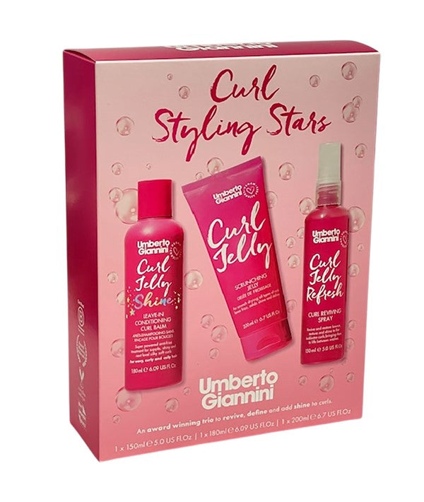 Umberto Giannini Award Winners Curl Jelly Haircare Gift Set