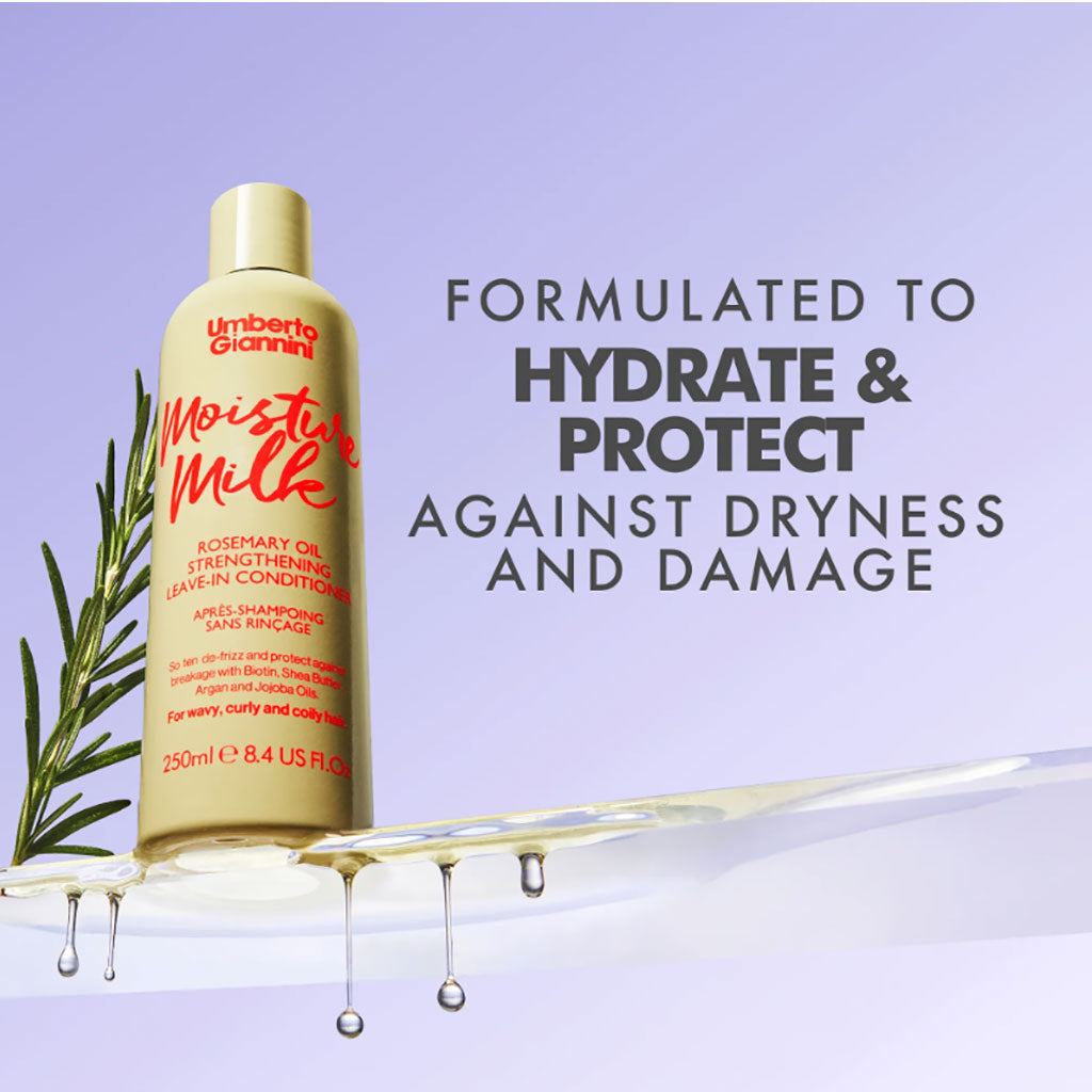 Umberto Giannini Moisture Milk Rosemary Oil Strengthening Leave In Conditioner