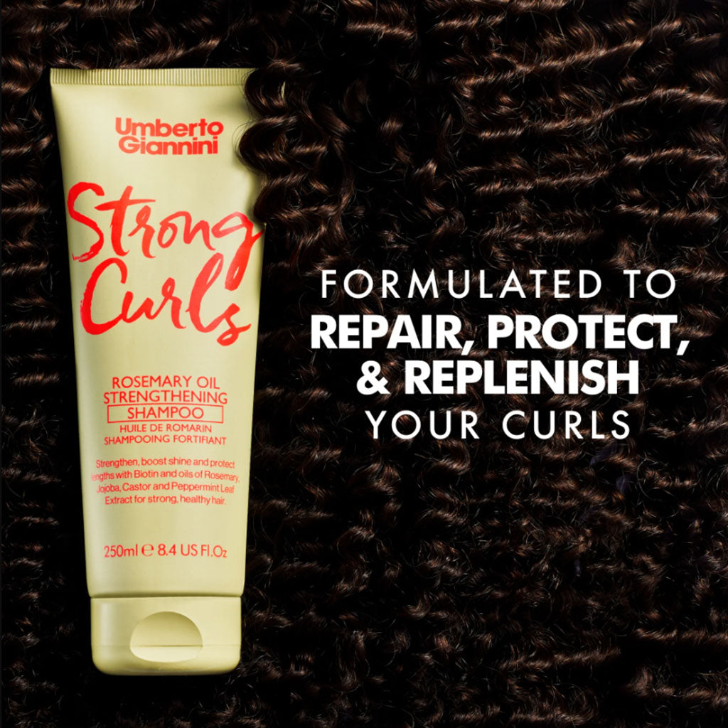 Umberto Giannini Strong Curls Rosemary Oil Strengthening Shampoo