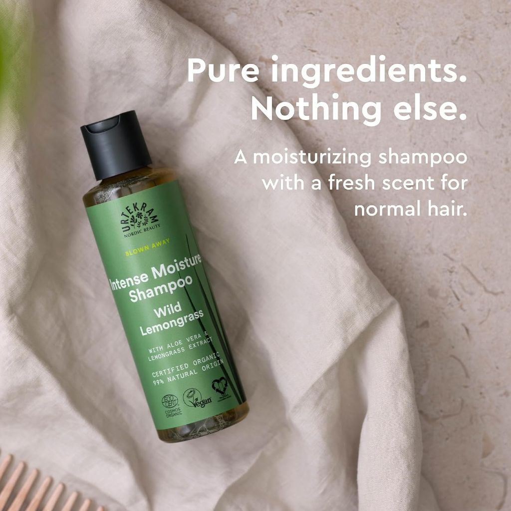 Urtekram  Blown Away Wild Lemongrass Intense Moisture Shampoo