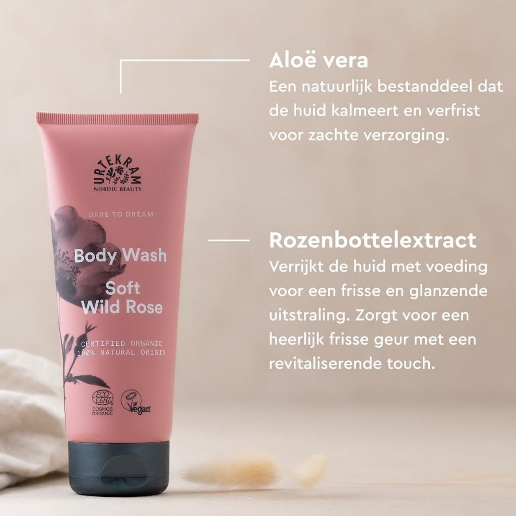 Urtekram  Dare To Dream Soft Wild Rose Body Wash