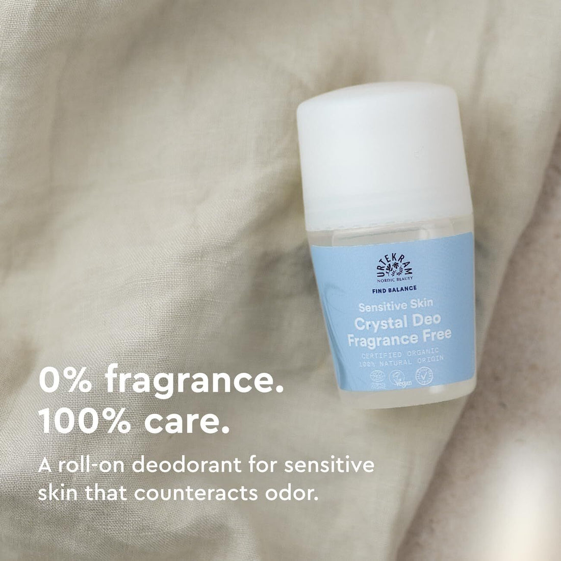 Urtekram  Fragrance Free Sensitive Skin Crystal Deo