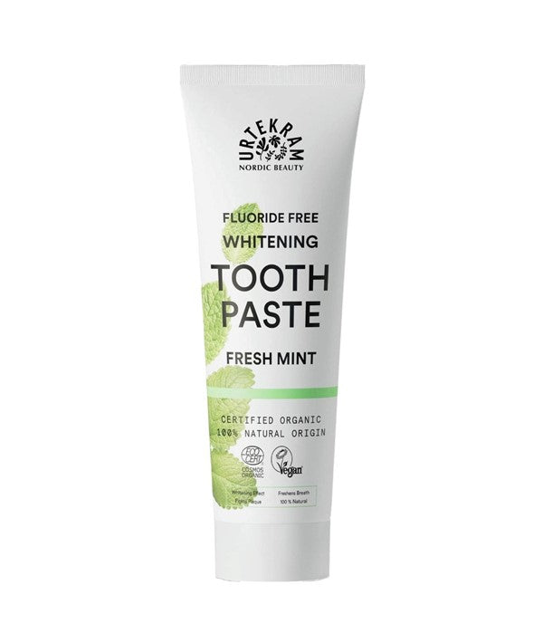 Urtekram  Fluoride Free Fresh Mint Whitening Toothpaste