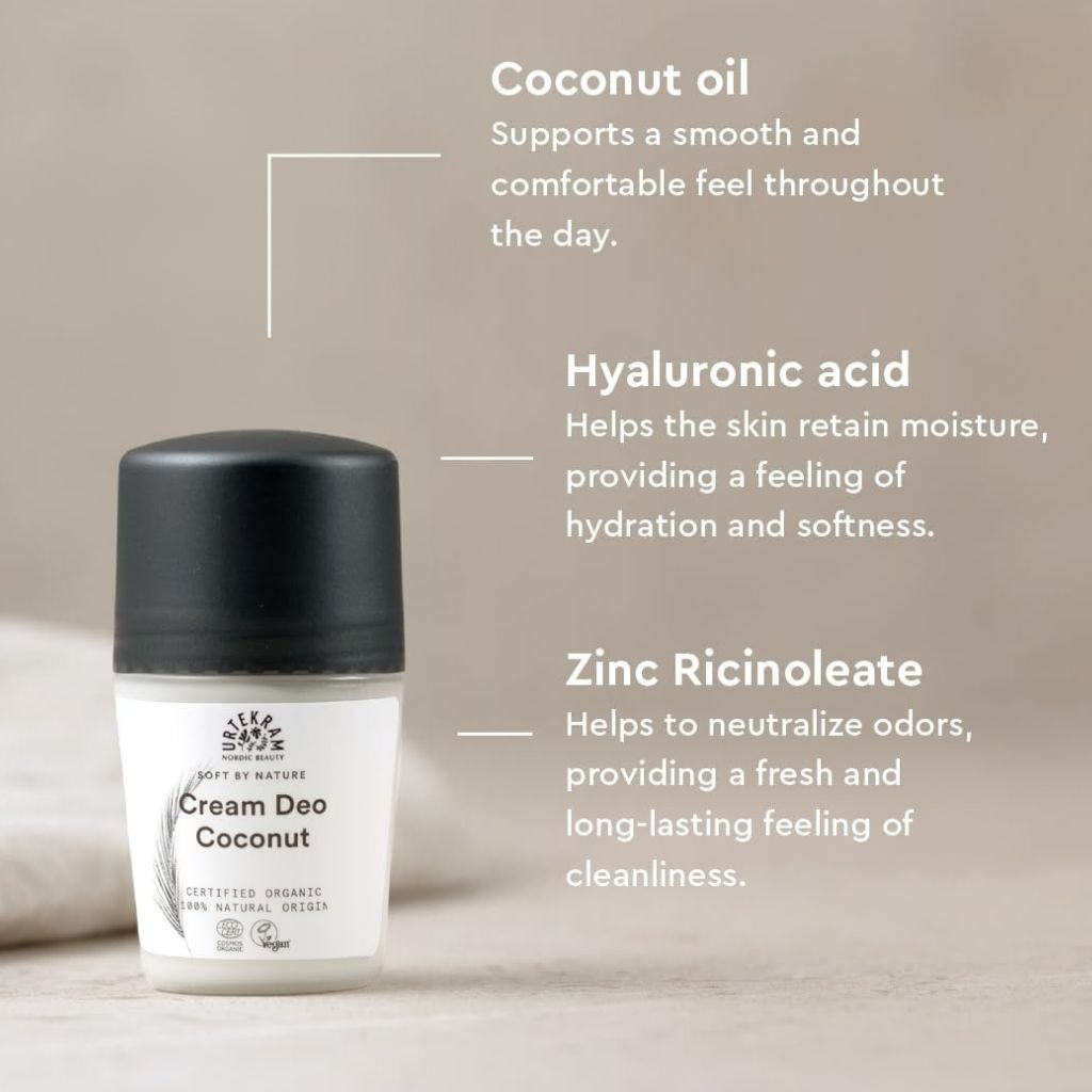 Urtekram  Soft By Nature Coconut Cream Deo Roll On