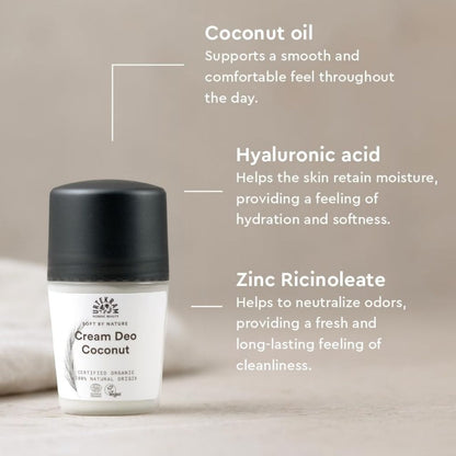 Urtekram  Soft By Nature Coconut Cream Deo Roll On
