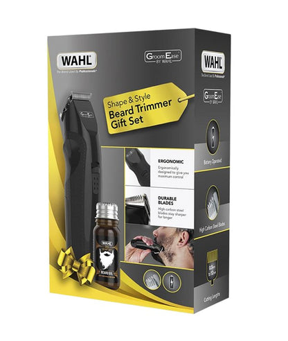 Wahl Groom Ease Shape And Style Beard Trimmer Gift Set