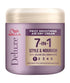 Wella Deluxe Frizz Smoothing 7 In1 Air Dry Cream for hair styling, showing the product tube with branding and smooth texture.