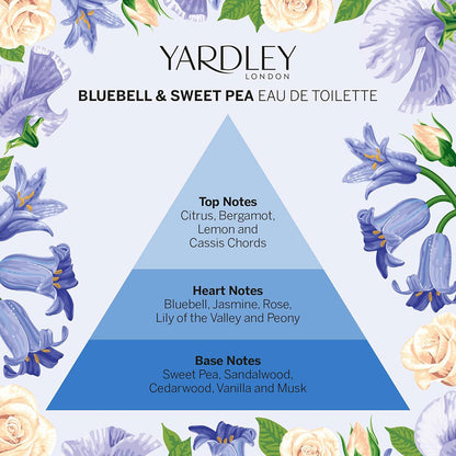 Yardley Bluebell And Sweet Pea Eau De Toilette