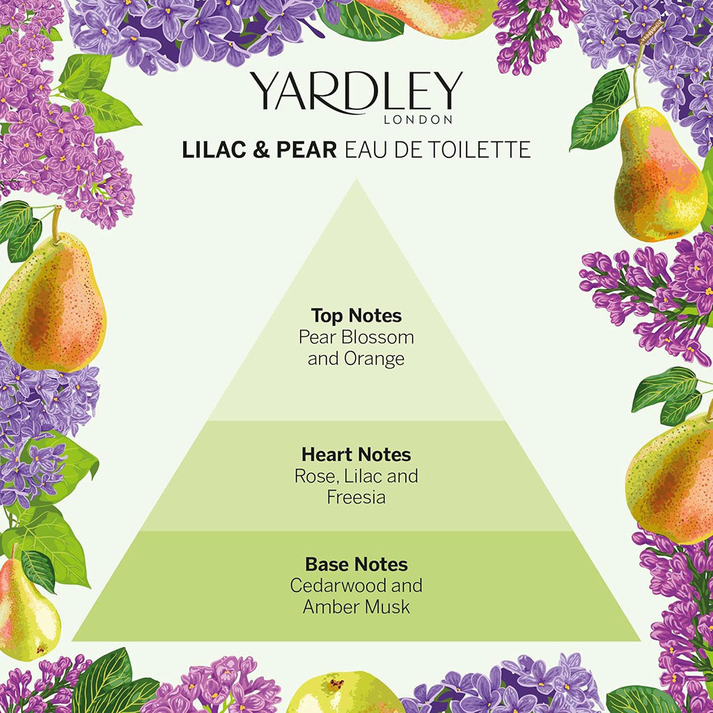 Yardley Lilac And Pear Eau De Toilette