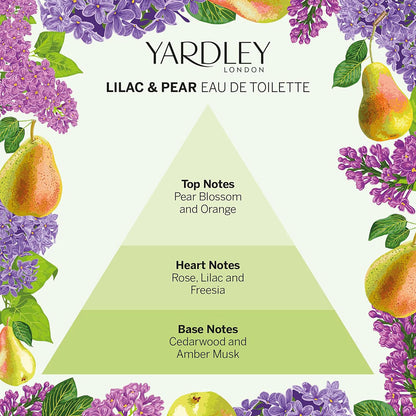 Yardley Lilac And Pear Eau De Toilette