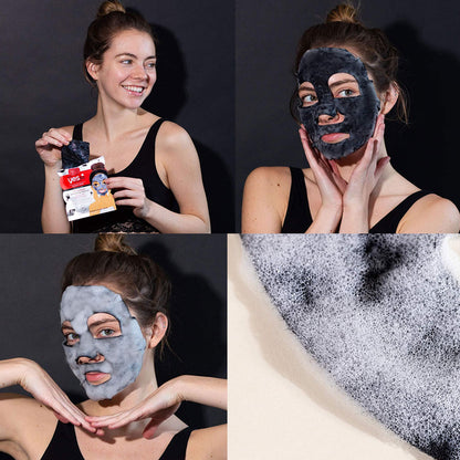 Yes To Tomatoes Anti Pollution Detoxifying Charcoal Bubbling Paper Mask