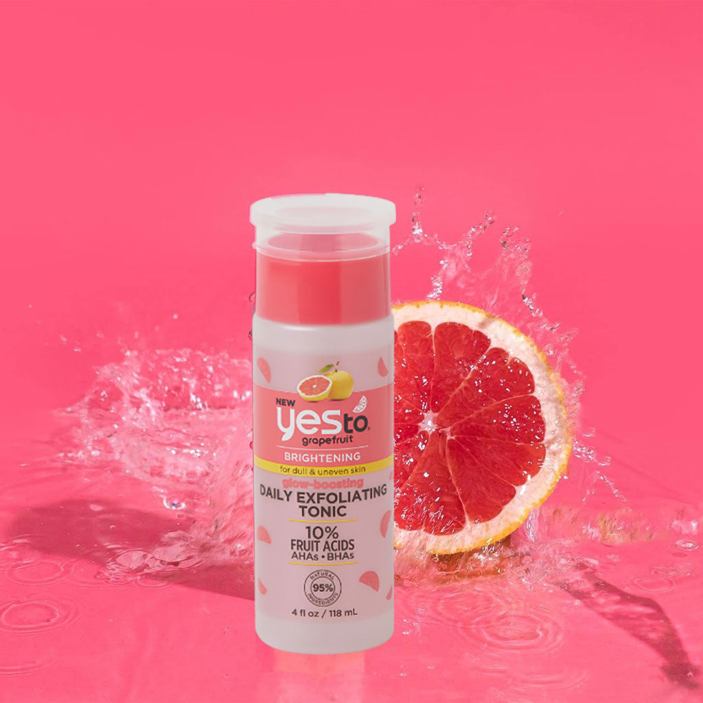 Yes To Grapefruit Glow Boosting Daily Exfoliating Tonic