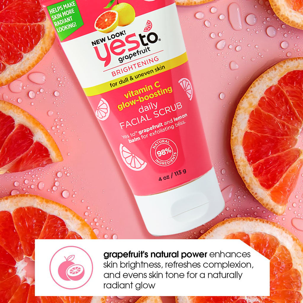 Yes To Grapefruit Vitamin C Glow Boosting Daily Facial Scrub