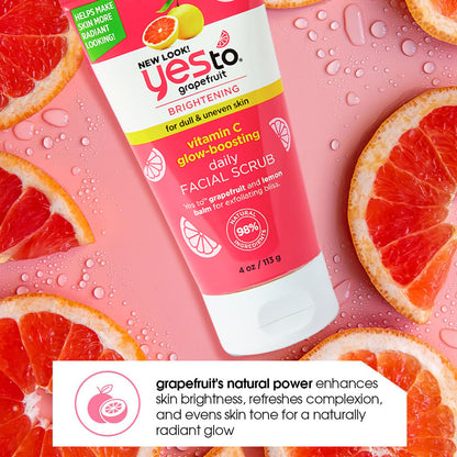 Yes To Grapefruit Vitamin C Glow Boosting Daily Facial Scrub