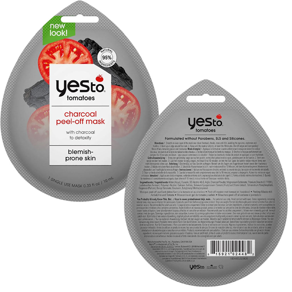Yes To Tomatoes Blemish Prone Skin Charcoal Peel Off Mask