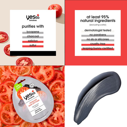 Yes To Tomatoes Blemish Prone Skin Charcoal Peel Off Mask