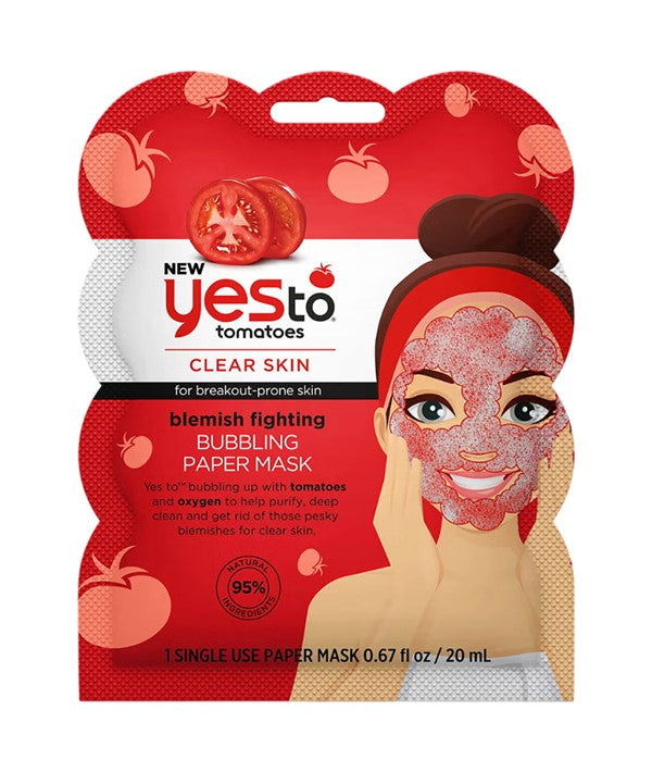 Yes To Tomatoes Blemish Fighting Bubble Paper Mask