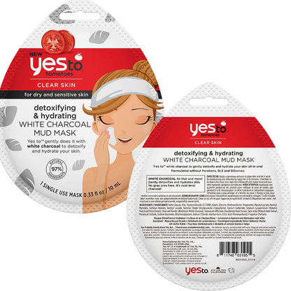 Yes To Tomatoes Detoxifying And Hydrating White Charcoal Mud Mask