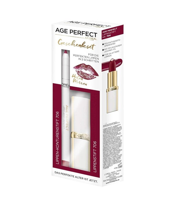 Loreal Age Perfect Lipstick And Lip Liner Combo 706