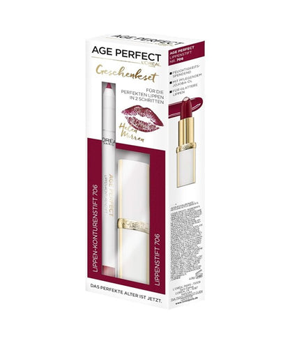 Loreal Age Perfect Lipstick And Lip Liner Combo 706