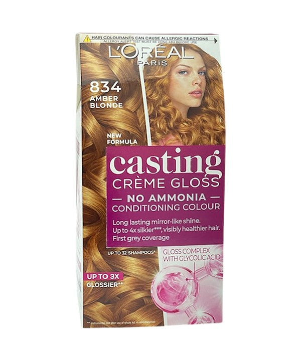 Loreal Casting Creme Gloss Conditioning Color 834 Amber Blonde