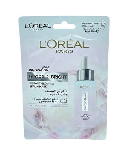 Loreal Innovation Glycolic Bright Instant Glowing Serum Mask
