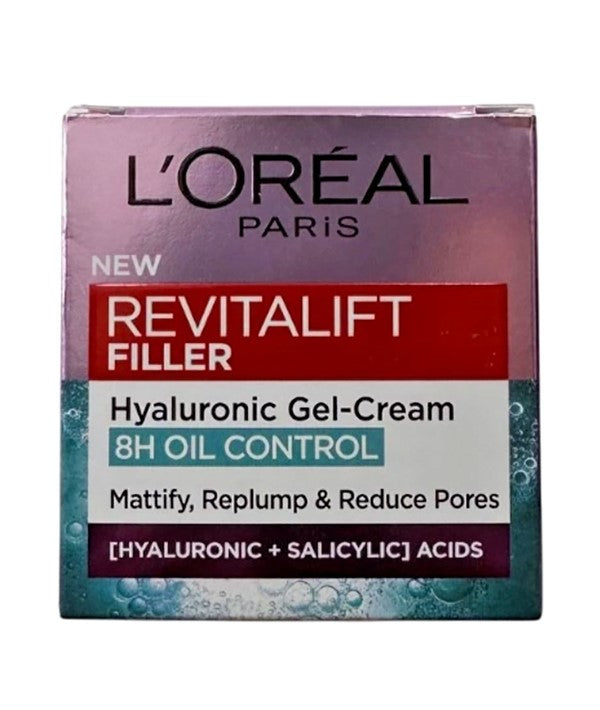 Loreal Revitalift Filler 8H Oil Control Hyaluronic Gel Cream