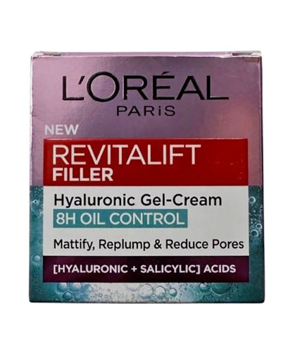 Loreal Revitalift Filler 8H Oil Control Hyaluronic Gel Cream