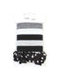 Molly And Rose Black And White Elastics And Scrunchie Set 9320
