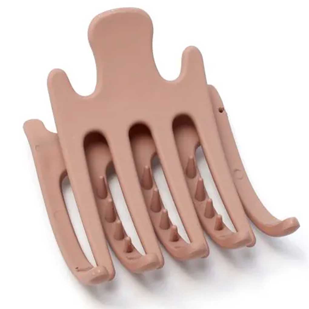 Molly And Rose Recycled Matt Finish Claw Clamp Milky Coffee Browns 9437