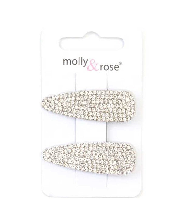 Molly And Rose Diamante Covered Beak Clips 9339