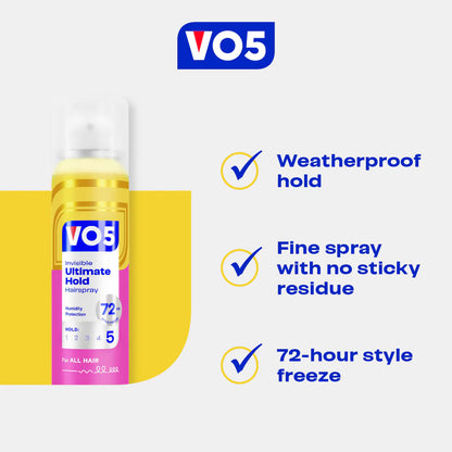 VO5 Invisible Ultimate Hold 5 Hairspray